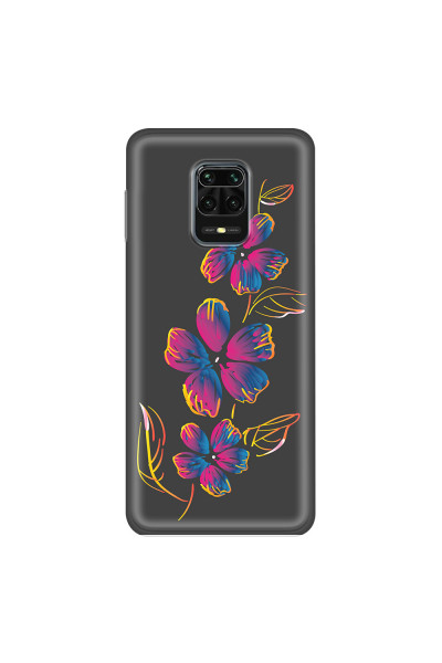 XIAOMI - Redmi Note 9 Pro / Note 9S - Soft Clear Case - Spring Flowers In The Dark