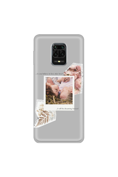 XIAOMI - Redmi Note 9 Pro / Note 9S - Soft Clear Case - Vintage Grey Collage Phone Case
