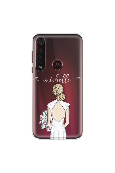 MOTOROLA by LENOVO - Moto G8 Plus - Soft Clear Case - Bride To Be Blonde II.