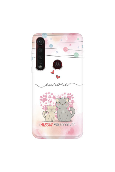 MOTOROLA by LENOVO - Moto G8 Plus - Soft Clear Case - I Meow You Forever