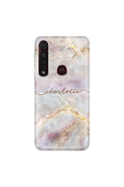 MOTOROLA by LENOVO - Moto G8 Plus - Soft Clear Case - Marble Rootage
