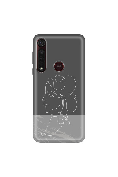MOTOROLA by LENOVO - Moto G8 Plus - Soft Clear Case - Miss Marble