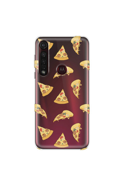 MOTOROLA by LENOVO - Moto G8 Plus - Soft Clear Case - Pizza Phone Case