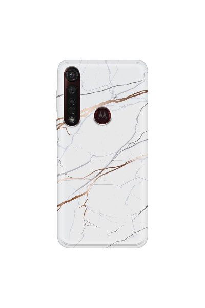 MOTOROLA by LENOVO - Moto G8 Plus - Soft Clear Case - Pure Marble Collection IV.