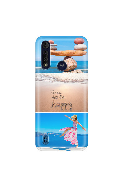 MOTOROLA by LENOVO - Moto G8 Power Lite - Soft Clear Case - Collage of 3
