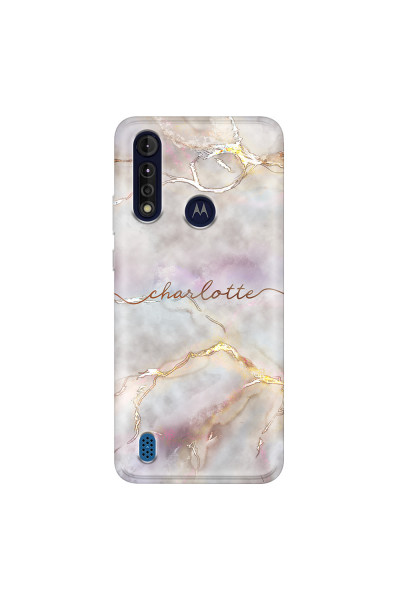 MOTOROLA by LENOVO - Moto G8 Power Lite - Soft Clear Case - Marble Rootage