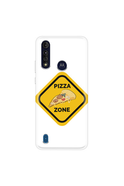 MOTOROLA by LENOVO - Moto G8 Power Lite - Soft Clear Case - Pizza Zone Phone Case