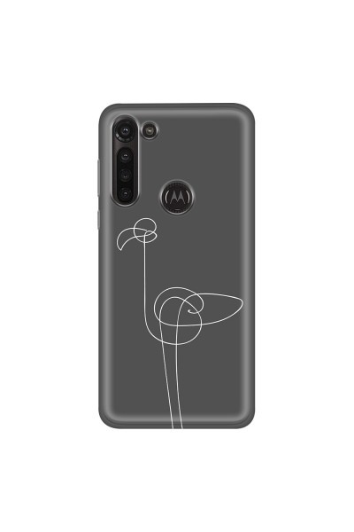 MOTOROLA by LENOVO - Moto G8 Power - Soft Clear Case - Flamingo Drawing