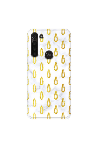 MOTOROLA by LENOVO - Moto G8 Power - Soft Clear Case - Marble Drops