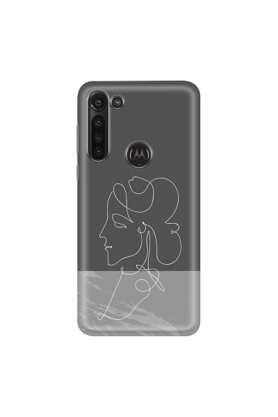 MOTOROLA by LENOVO - Moto G8 Power - Soft Clear Case - Miss Marble