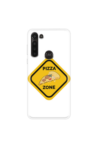 MOTOROLA by LENOVO - Moto G8 Power - Soft Clear Case - Pizza Zone Phone Case