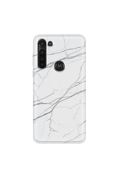 MOTOROLA by LENOVO - Moto G8 Power - Soft Clear Case - Pure Marble Collection V.