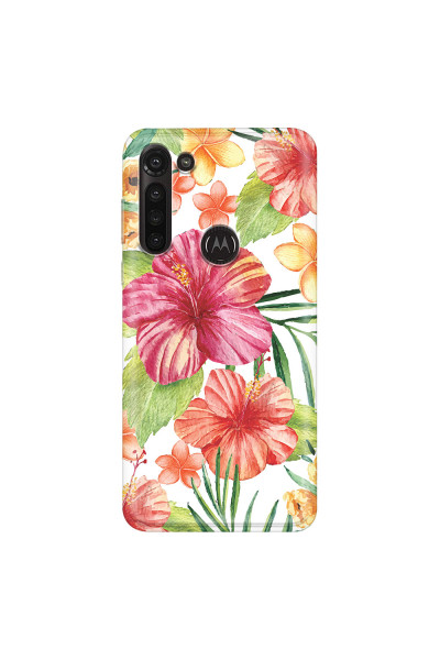 MOTOROLA by LENOVO - Moto G8 Power - Soft Clear Case - Tropical Vibes