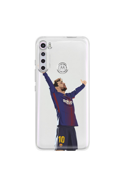 MOTOROLA by LENOVO - Moto One Fusion Plus - Soft Clear Case - For Barcelona Fans