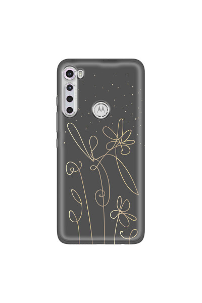 MOTOROLA by LENOVO - Moto One Fusion Plus - Soft Clear Case - Midnight Flowers