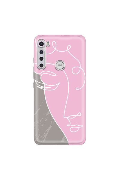 MOTOROLA by LENOVO - Moto One Fusion Plus - Soft Clear Case - Miss Pink