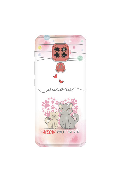 MOTOROLA by LENOVO - Moto G9 Play - Soft Clear Case - I Meow You Forever