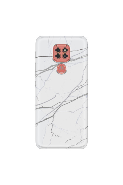 MOTOROLA by LENOVO - Moto G9 Play - Soft Clear Case - Pure Marble Collection V.