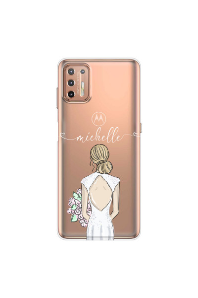 MOTOROLA by LENOVO - Moto G9 Plus - Soft Clear Case - Bride To Be Blonde II.