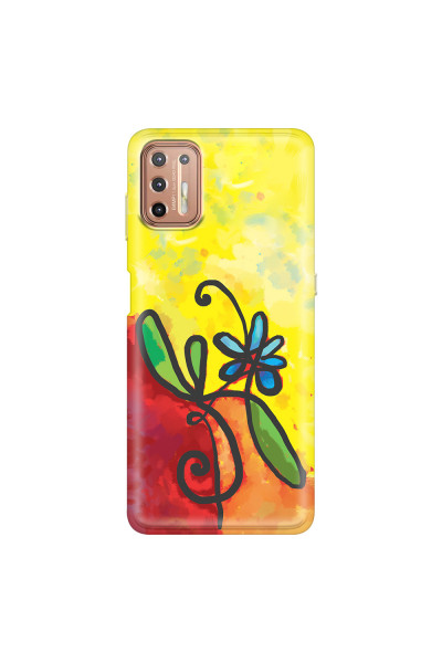 MOTOROLA by LENOVO - Moto G9 Plus - Soft Clear Case - Flower in Picasso Style