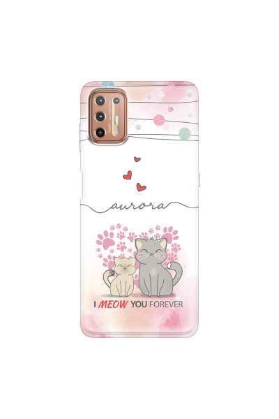 MOTOROLA by LENOVO - Moto G9 Plus - Soft Clear Case - I Meow You Forever