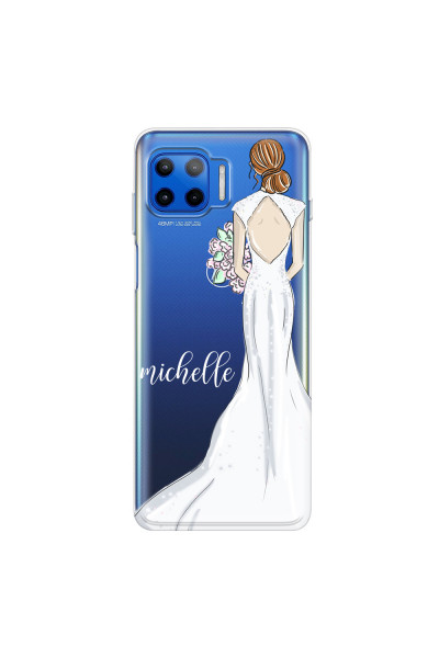 MOTOROLA by LENOVO - Moto G 5G Plus - Soft Clear Case - Bride To Be Redhead