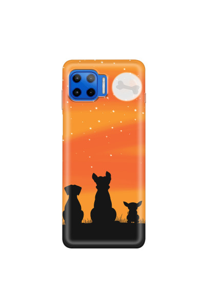 MOTOROLA by LENOVO - Moto G 5G Plus - Soft Clear Case - Dog's Desire Orange Sky