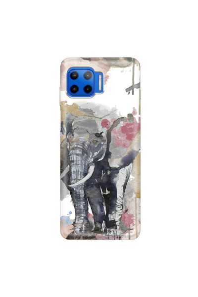 MOTOROLA by LENOVO - Moto G 5G Plus - Soft Clear Case - Elephant