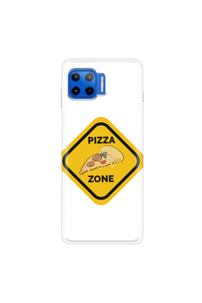 MOTOROLA by LENOVO - Moto G 5G Plus - Soft Clear Case - Pizza Zone Phone Case
