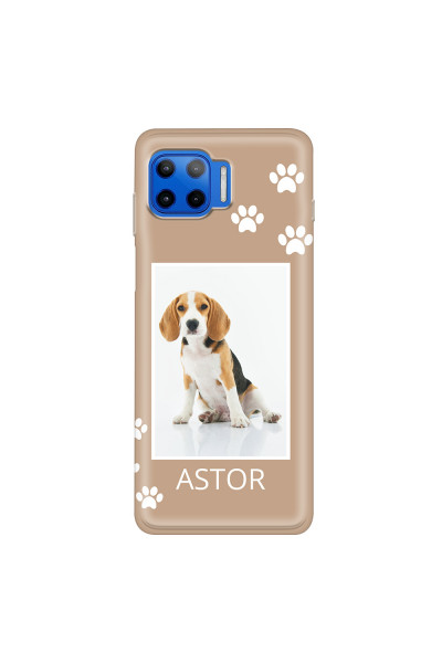 MOTOROLA by LENOVO - Moto G 5G Plus - Soft Clear Case - Puppy