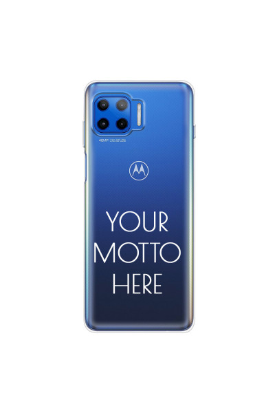 MOTOROLA by LENOVO - Moto G 5G Plus - Soft Clear Case - Your Motto Here