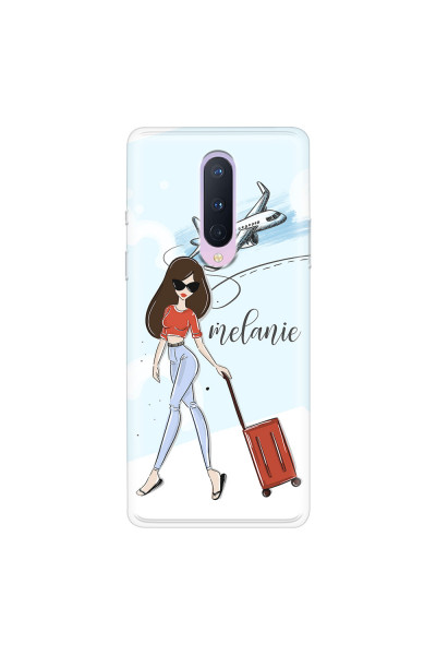 ONEPLUS - OnePlus 8 - Soft Clear Case - Travelers Duo Brunette