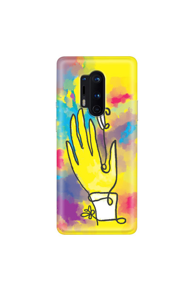 ONEPLUS - OnePlus 8 Pro - Soft Clear Case - Abstract Hand Paint
