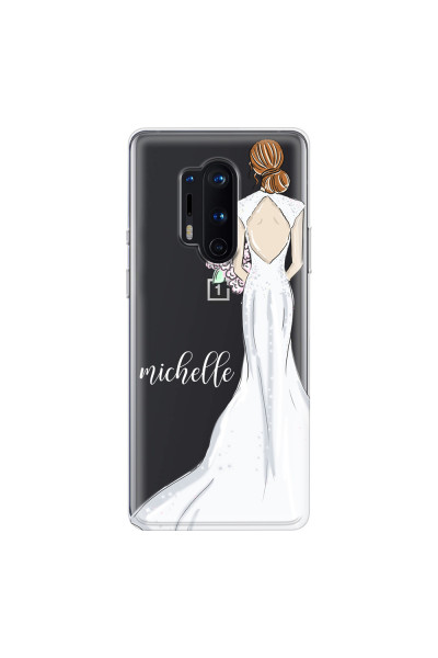 ONEPLUS - OnePlus 8 Pro - Soft Clear Case - Bride To Be Redhead