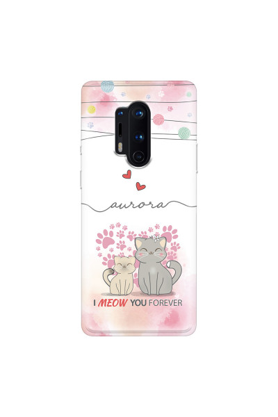 ONEPLUS - OnePlus 8 Pro - Soft Clear Case - I Meow You Forever