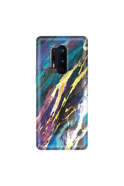ONEPLUS - OnePlus 8 Pro - Soft Clear Case - Marble Bahama Blue