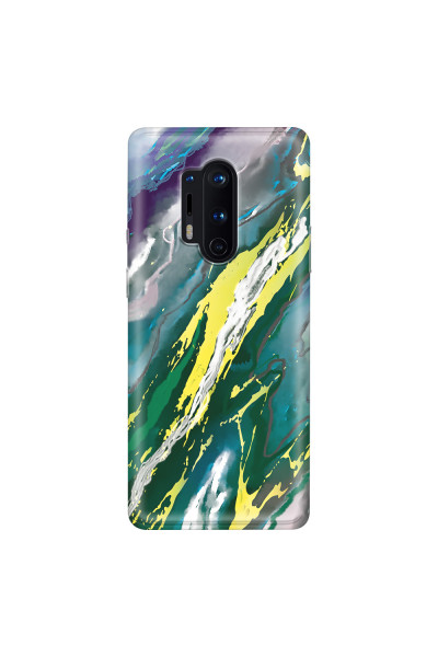 ONEPLUS - OnePlus 8 Pro - Soft Clear Case - Marble Rainforest Green