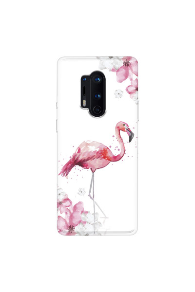 ONEPLUS - OnePlus 8 Pro - Soft Clear Case - Pink Tropes