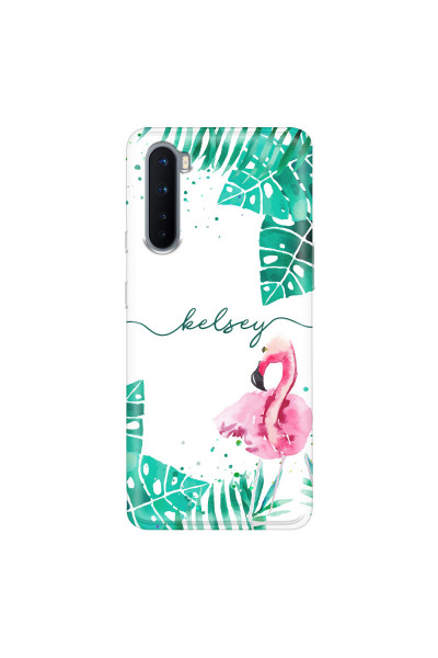 ONEPLUS - OnePlus Nord - Soft Clear Case - Flamingo Watercolor