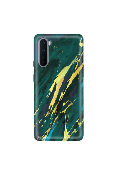 ONEPLUS - OnePlus Nord - Soft Clear Case - Marble Emerald Green