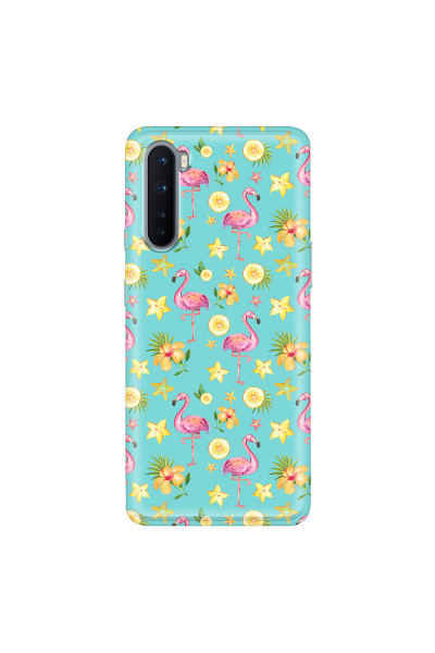 ONEPLUS - OnePlus Nord - Soft Clear Case - Tropical Flamingo I