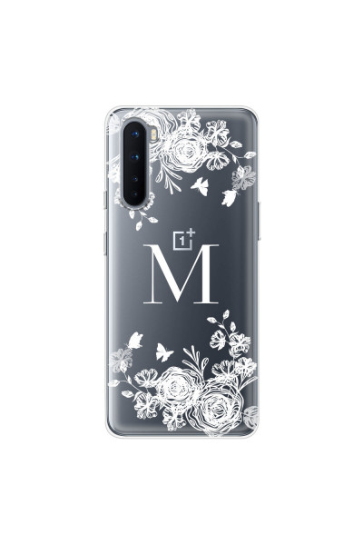 ONEPLUS - OnePlus Nord - Soft Clear Case - White Lace Monogram