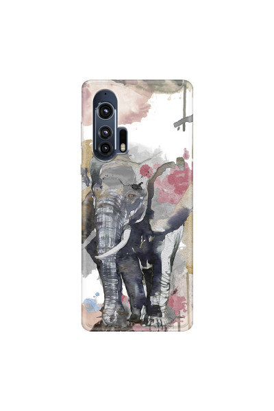 MOTOROLA by LENOVO - Moto Edge Plus - Soft Clear Case - Elephant
