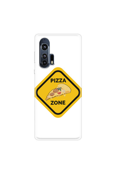 MOTOROLA by LENOVO - Moto Edge Plus - Soft Clear Case - Pizza Zone Phone Case