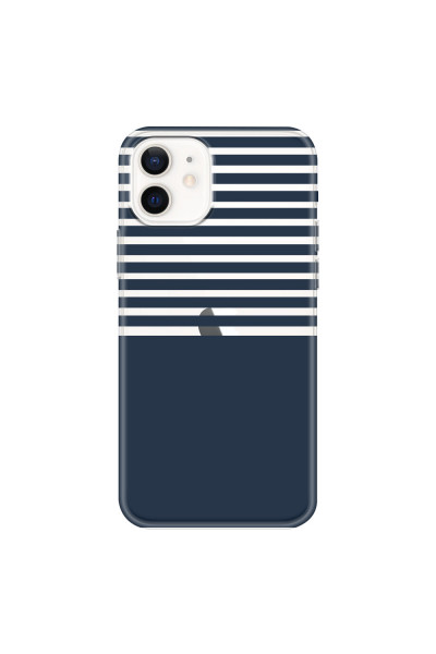 APPLE - iPhone 12 - Soft Clear Case - Life in Blue Stripes