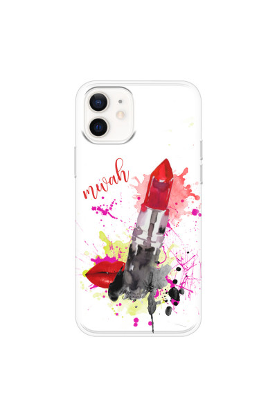APPLE - iPhone 12 - Soft Clear Case - Lipstick