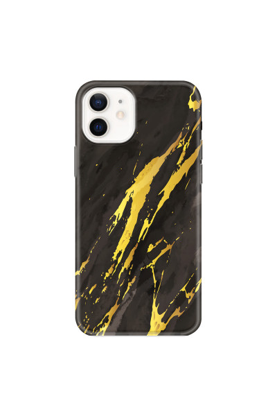APPLE - iPhone 12 - Soft Clear Case - Marble Castle Black