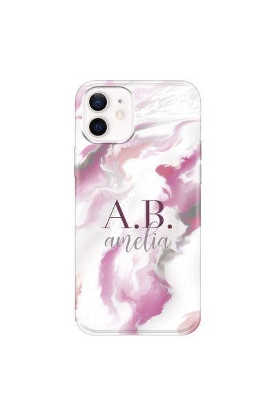 APPLE - iPhone 12 - Soft Clear Case - Streamflow Pink Ocean