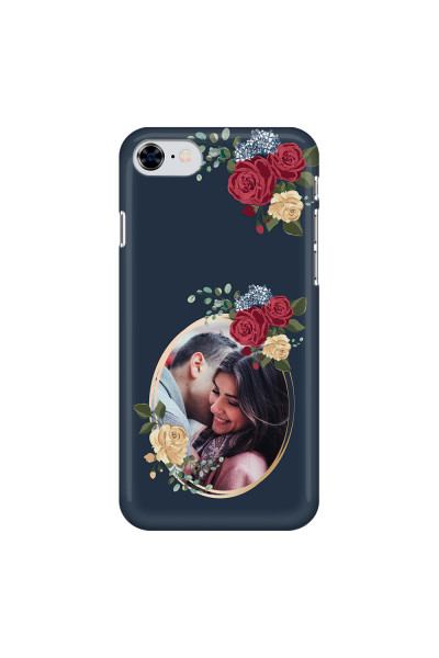 APPLE - iPhone SE 2020 - 3D Snap Case - Blue Floral Mirror Photo