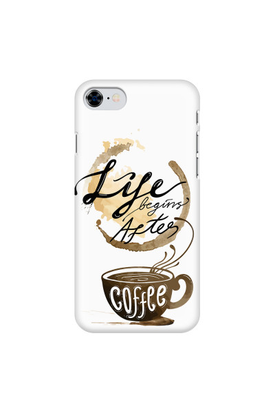 APPLE - iPhone SE 2020 - 3D Snap Case - Life begins after coffee